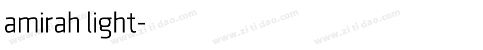 amirah light字体转换